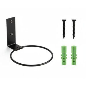 Wall Plant Holder Ring 4 Inch Metal Flower Pot Holder Wall Mount Plant Hanger Bl